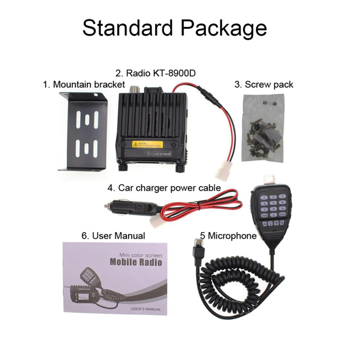 Топ KT-8900D Двухдиапазонный четырехдиапазонный дисплей мощностью 25 Вт 136–144 и 400–480