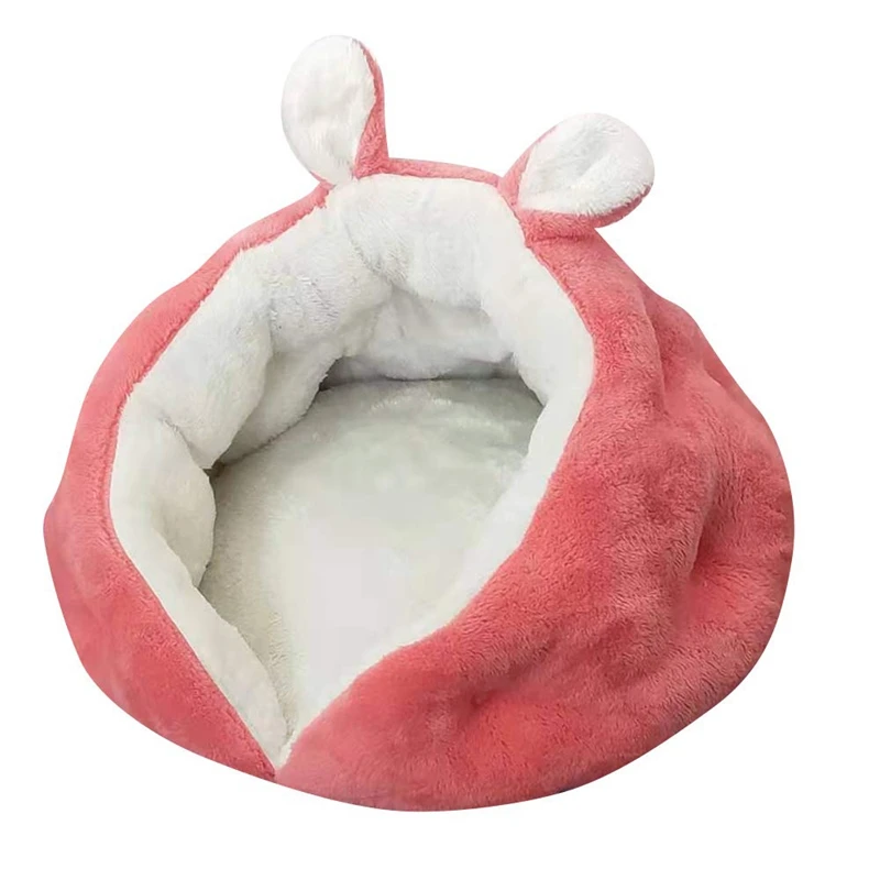

Friendly Dog Bed Soft And Comfortable For Winter Lovely Cat Deep Sleep Nest Washable Sofa For Cat Pink