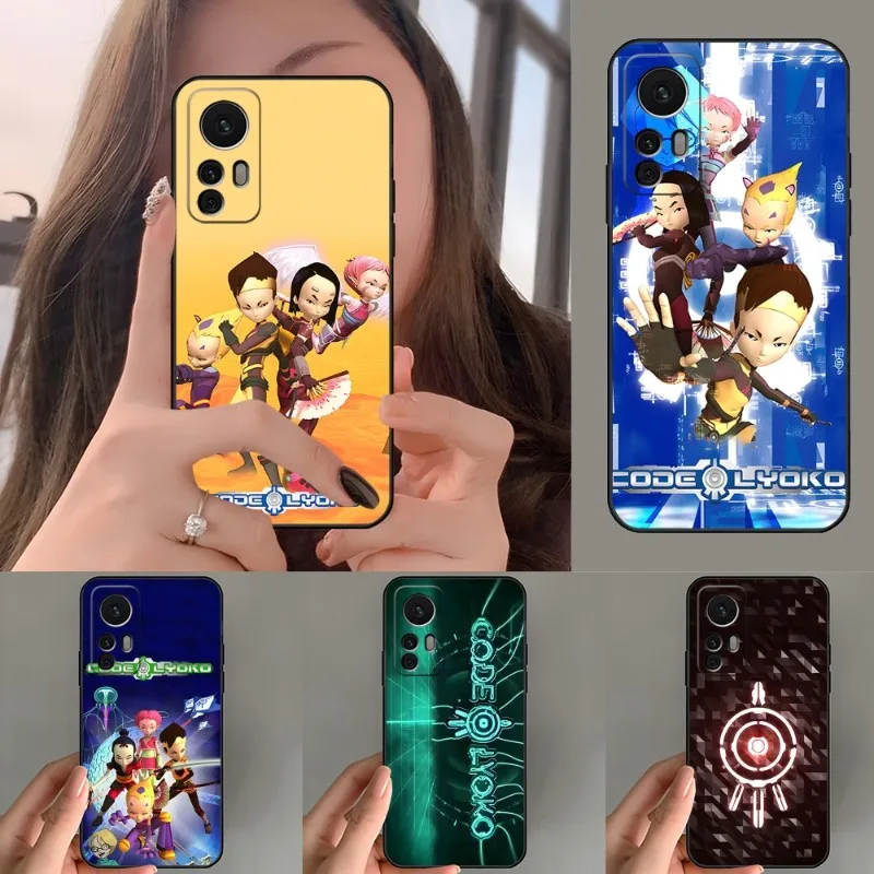 Чехол для телефона Lyoko с мультяшным кодом для Xiaomi 13 12Pro 11 11T 10 9 9T 9SE 11i Lite Ultra Note10 Poco F3 F4 M4 M3 M4GT X4GT Pro