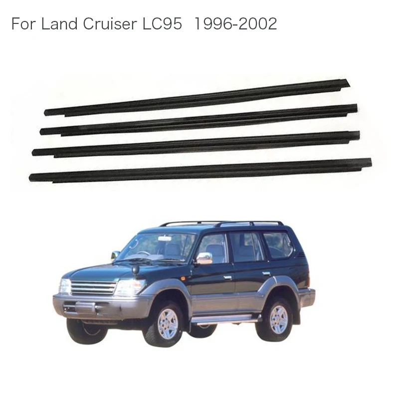 Фото Для Toyota Land Cruiser LC95 1996-2002: Комплект из 4 уплотнителей (уплотнители дверных стекол, уплотнители оконных рам) 75711-60030 №2