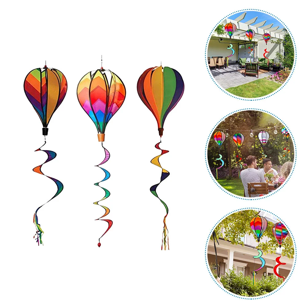 

Wind Hot Air Balloon Garden Windmill Yard Hanging Whirligigs Outdoor Spiral Decoration Windsock Sculpture Sequin Toys Pinwheels