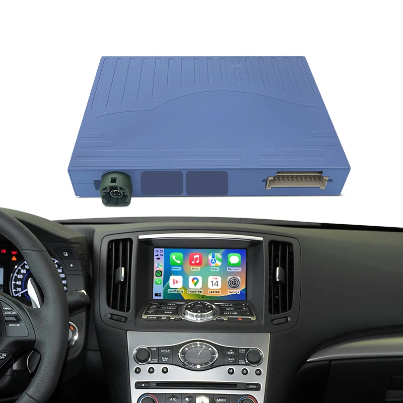 Фото Беспроводной CarPlay Android Auto для Nissan/Infiniti FX/G Series G37/G35 с функцией MirrorLink, AirPlay, навигацией и голосовым управлением. №1