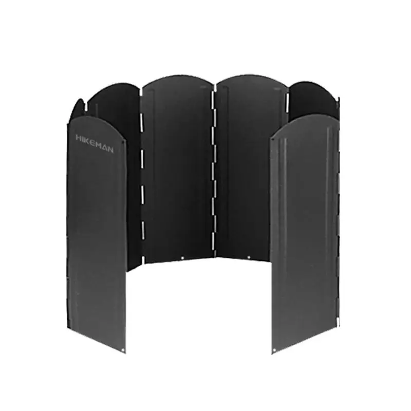 

Portable 8 Plates Outdoor Stove Windshield Outdoor Camping Cooking Burner Windproof Screen Foldable Stove Wind Shield For Picnic
