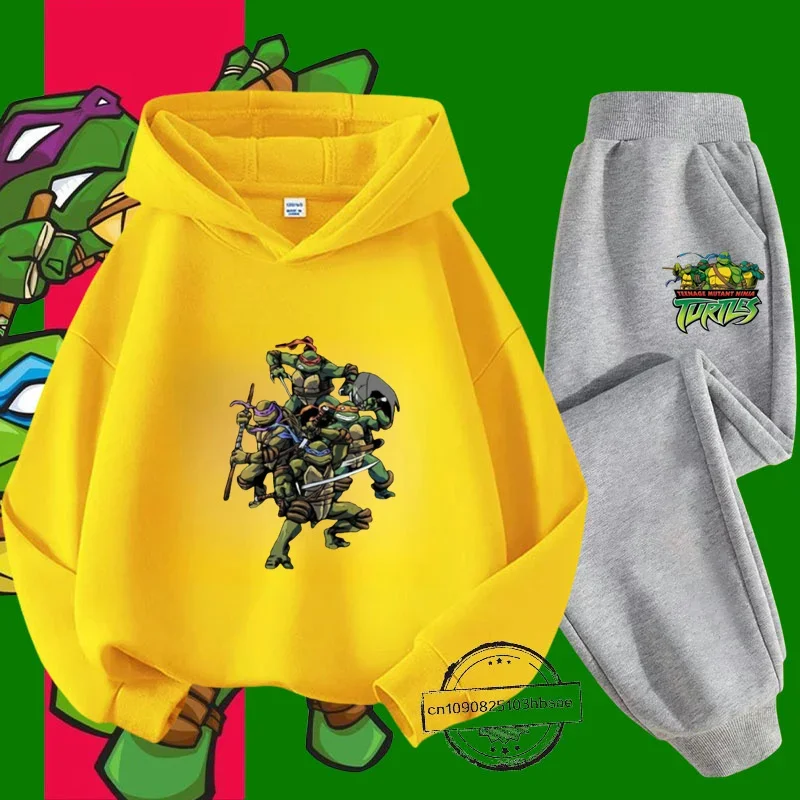 TMNT Детский Осенне-зимний Костюм С Толстовкой Длинными Рукавами Уличная