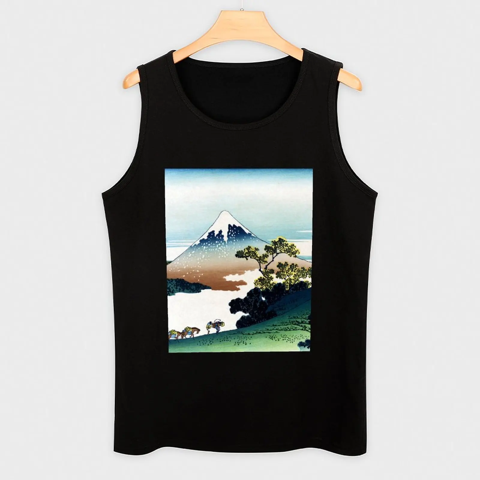 The Inume Pass in Kai Province от Katsushika Hokusai Tank Top Мужская летняя одежда Майки 2025 года для мужчин
