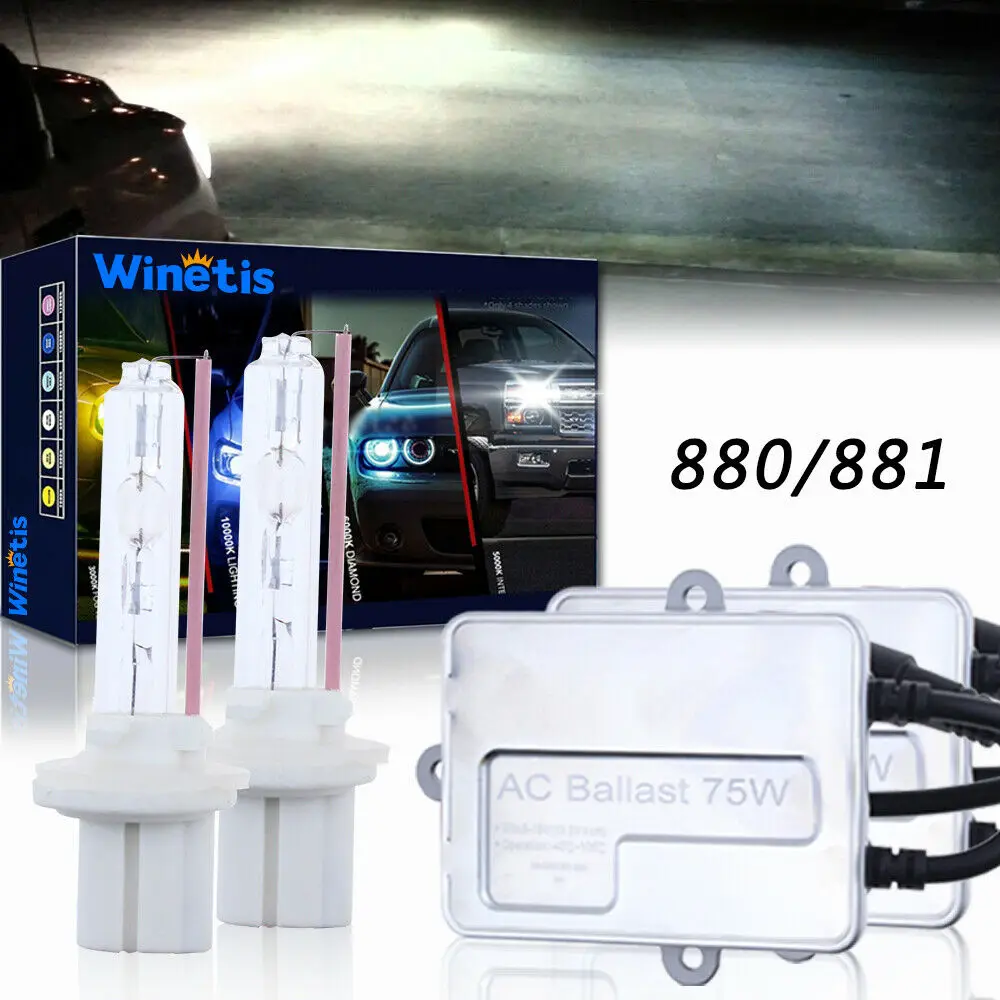

75W Fit For Hyundai Tucson 2005-15 880 Hid Fog Light Bulb Replace Halogen 5000K