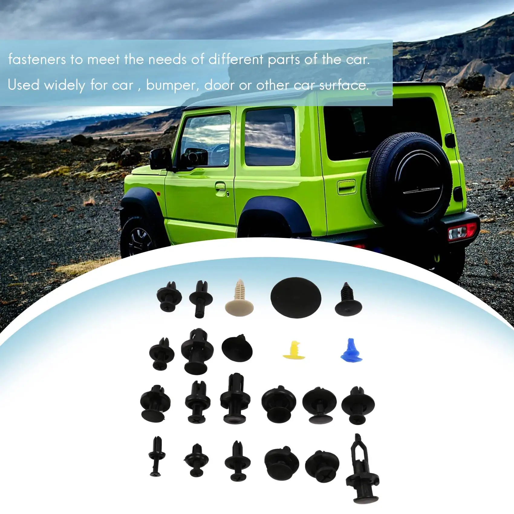

650Pcs Car Fastener Clips Mixed Auto Fastener Clip Door Trim Panel Auto Bumper Rivet Push Retainer Pin Car Accessories