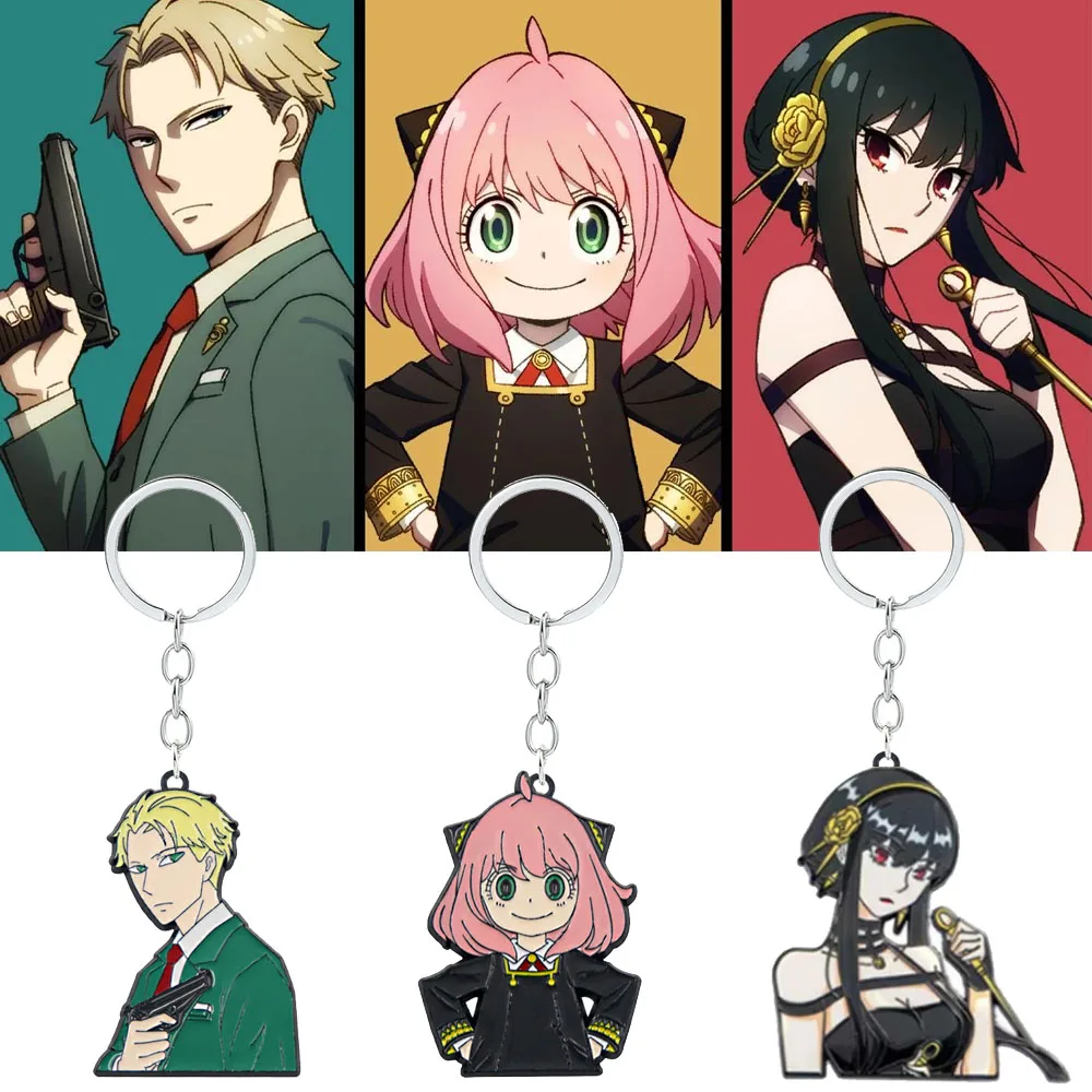 

Spy x Family Keychain Yor Forger Cosplay Anime Keychain Accessories Car Ring Key Charm Keyholder For Women Men Jewelry Gift