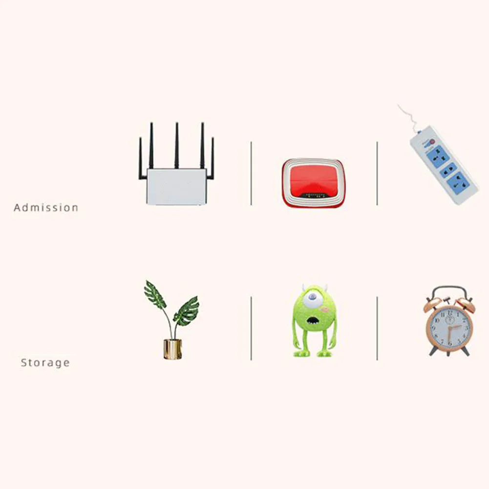 

Нетоксичные аксессуары для телевизора, стойка для маршрутизатора, Wi-Fi ящик для хранения 48x24x11,5 см, украшение, большая гостиная, пластиковый материал