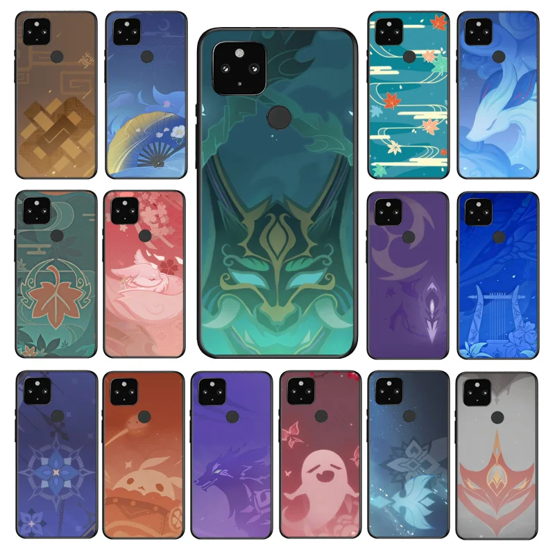 Genshin Impact Namecard чехол для телефона Google Pixel 6A 6 Pro 5A 4A 3A 4 XL 5 3 2 |