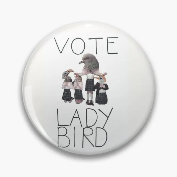 

Vote Lady Bird Soft Button Pin Collar Women Badge Lapel Pin Hat Gift Jewelry Cartoon Creative Funny Brooch Clothes Metal Cute