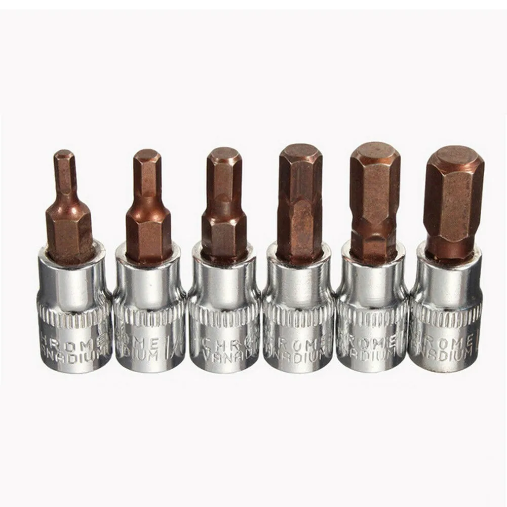 

1PCS 1/4 Inch Hexagon Socket Boor Set Schroevendraaier Bit Press H3/H4/H5/h6/H7/H8 Ratelsleutel Schroef Conversie Hoofd