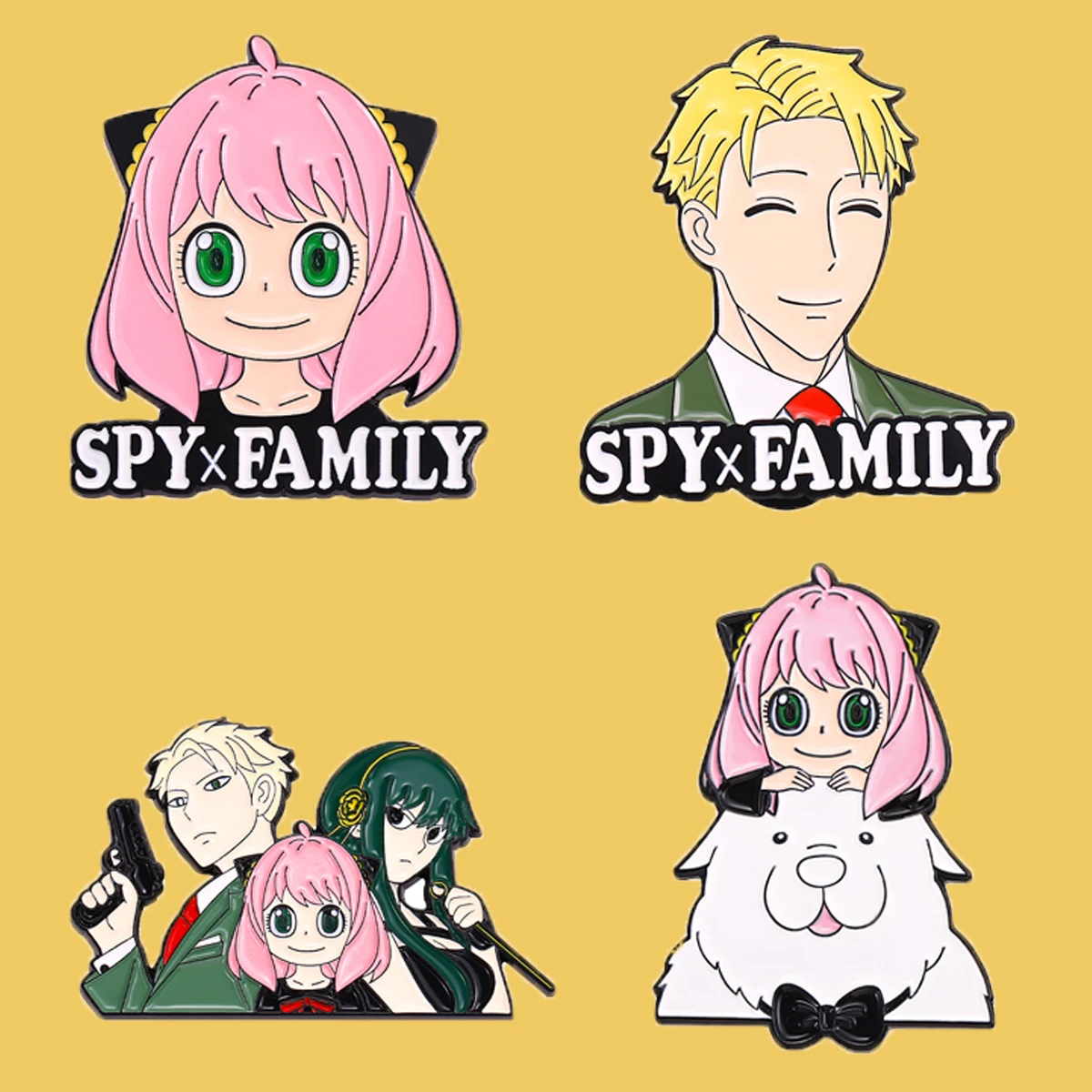 

SP1496 Spy x Family Anya Enamel Pins Anime Metal Pins Lapel Pins for Backpacks Briefcase Badges Jewelry Accessories