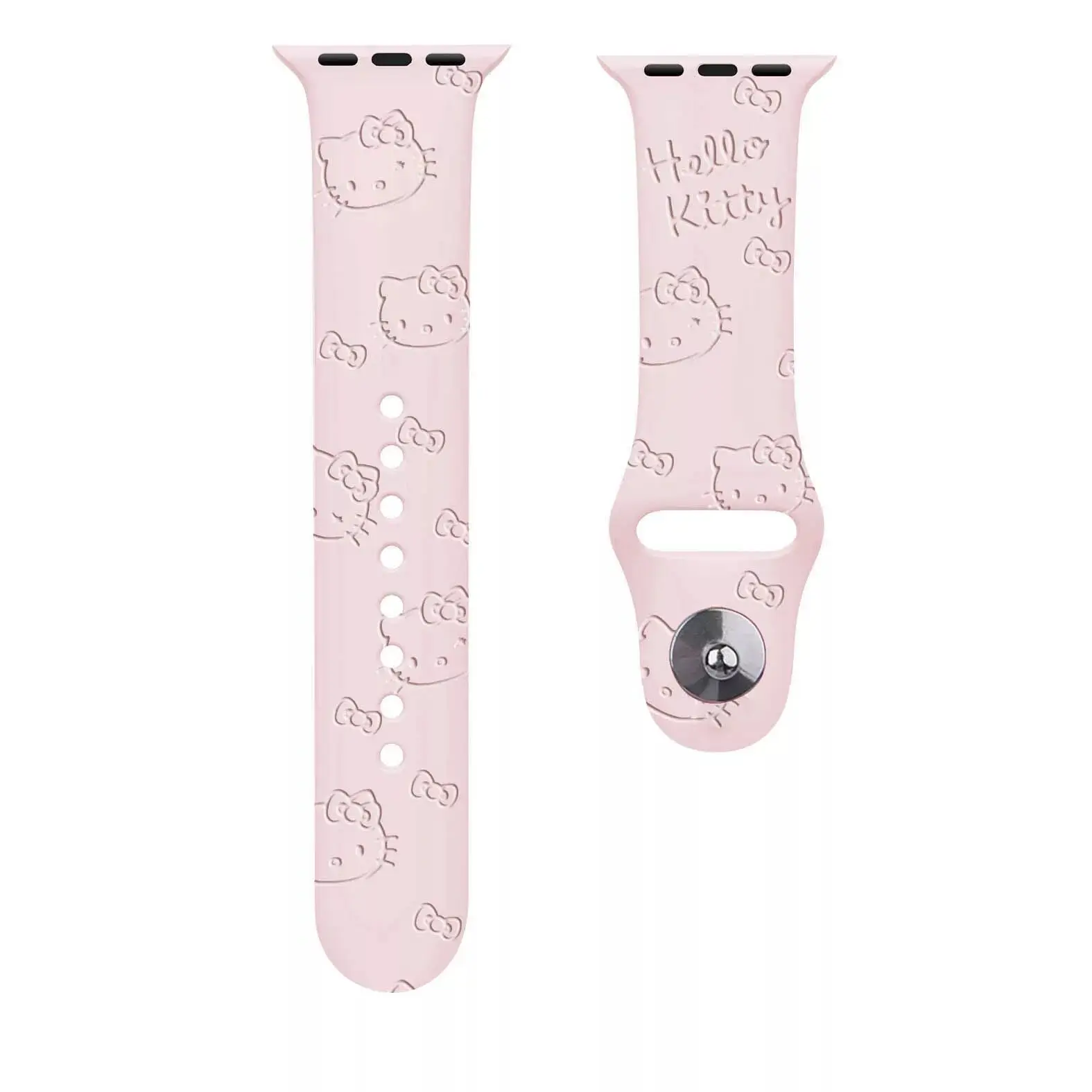 

Спортивный ремешок HelloKitty для Apple Watch Band 44 мм 40 мм 38 мм 42 мм 41 мм 45 мм фоторемешок для iwatch series 7 6 5 4 3SE