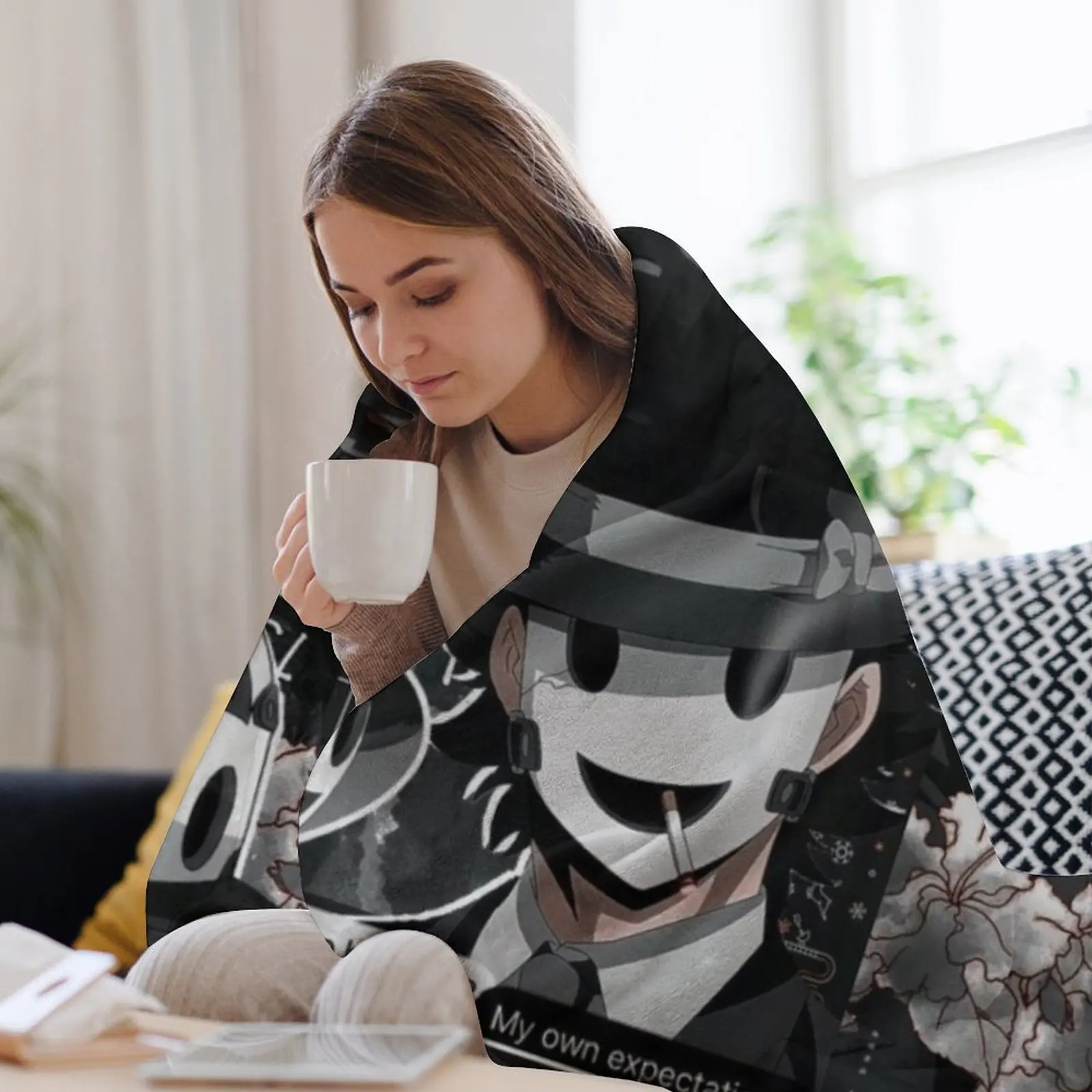 Снайперская маска Tenkuu Shinpan одеяло для кемпинга среда детские мягкие плюшевые