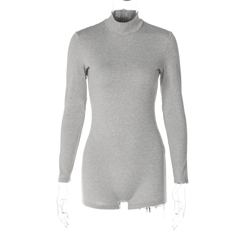 Zoctuo Autumn Sexy Y2K Clothes Long Sleeve Zip Up Bodycon Skinny Playsuits For Women 2022 Streetwear Sporty Wear Romper Outfits