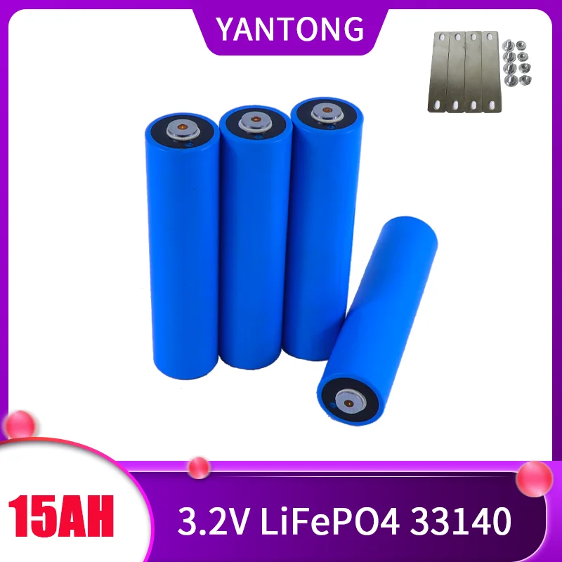 

3.2v 33140 15Ah lifepo4 3.2V Cells for diy 4S 12v 24V 36V 48V 20AH 30AH ebike e-scooter power tools Battery pack+Nickel sheet