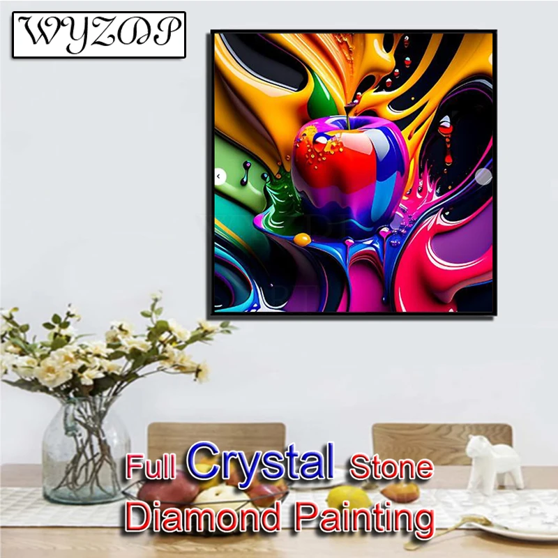 

5D «сделай сам», 100% кристаллическая алмазная живопись, яблоко, полноразмерная мозаика, вышивка фруктами, крестиком, алмазная живопись, алмазная живопись, домашний доктор 231024