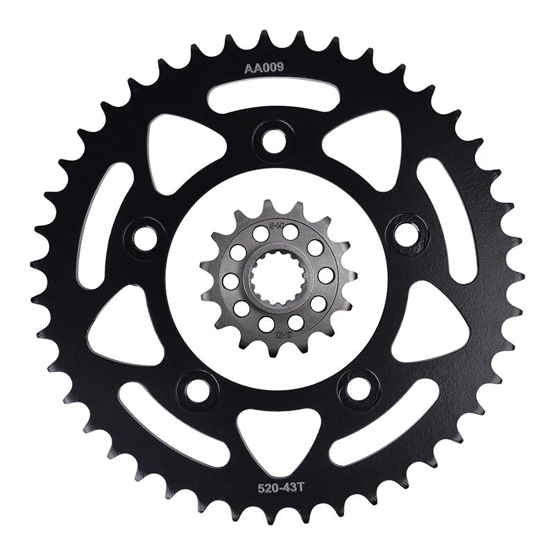 Передние и задние звездочки мотоцикла 20crmnti для Ducati 899 Panigale 2014 2015 2016 2017 2018 2019 43T/15T