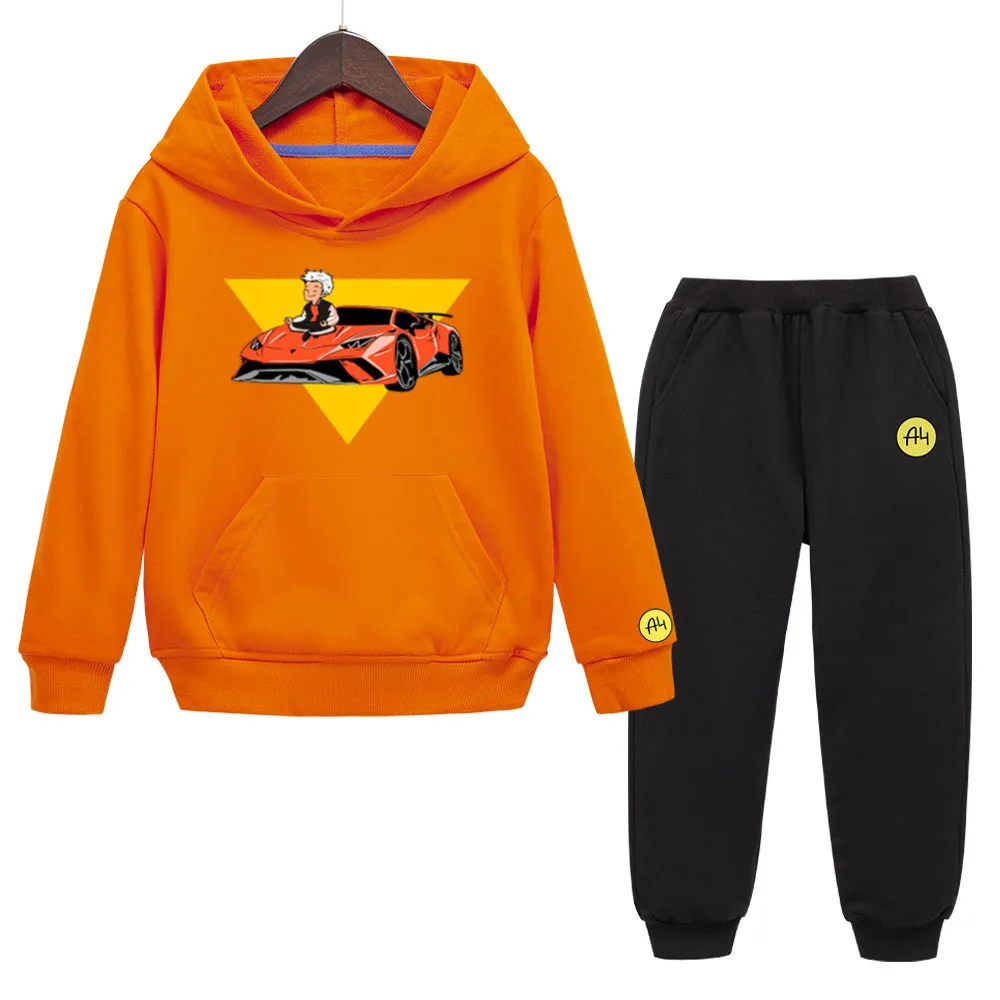 

Детские толстовки с капюшоном, брюки, костюм Merch A4 gелик Ламба, свитшоты с капюшоном для мальчиков и девочек, весна-осень, повседневная качественная одежда для девочек, пальто