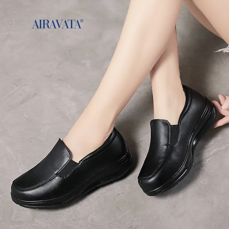 Sneakers Women Nurse White Shoes Comfortable Women Walking Shoes Breathable Female Flats Footwear Platform Lightweight Slip-On