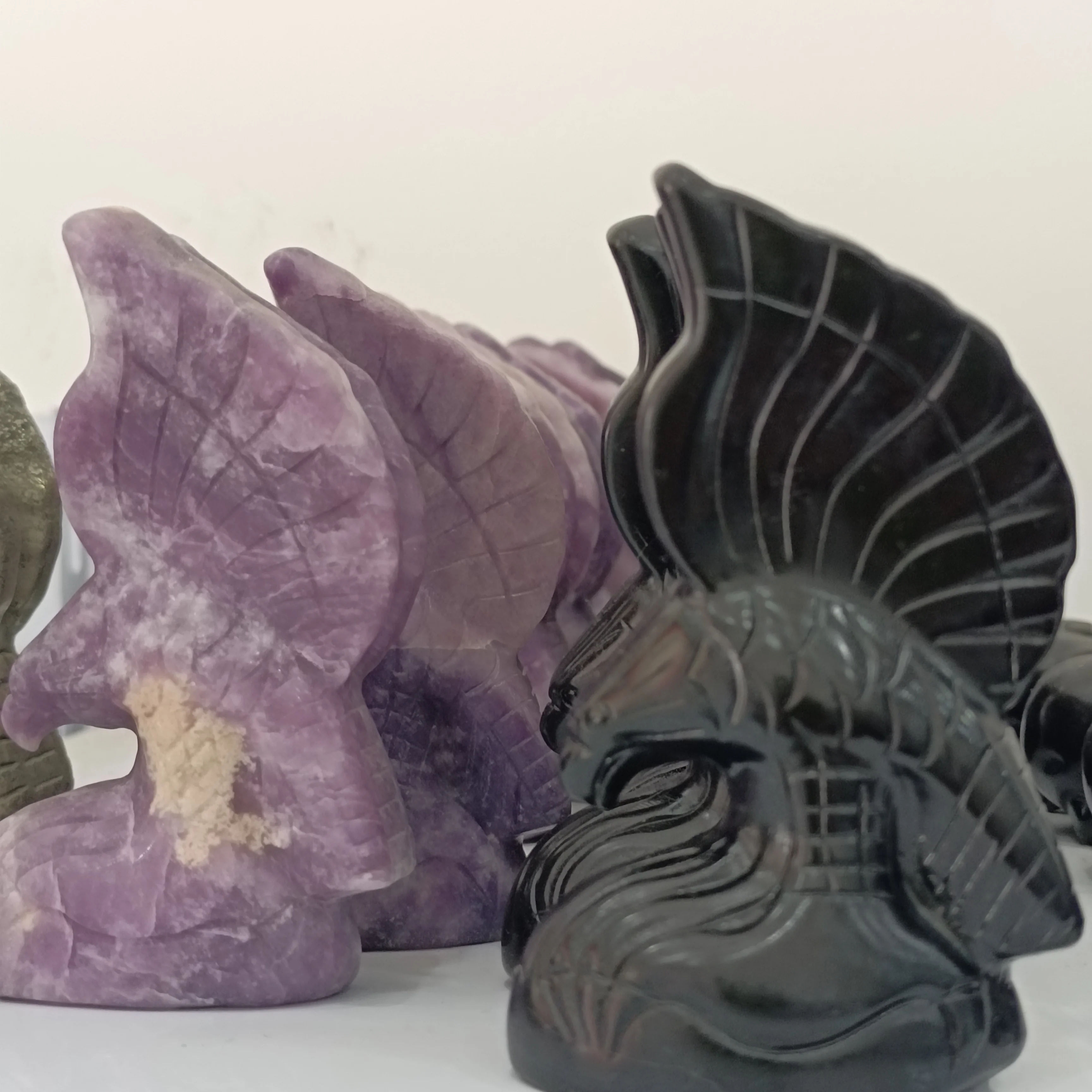 

1 шт., фигурка из натурального кристалла, 9 см