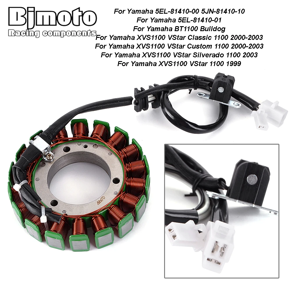 

Для Yamaha BT1100 Bulldog 5EL-81410-01 5JN-81410-10 XVS1100 VStar 1100 мотоциклетный магнитный генератор катушка статора двигателя