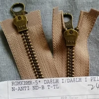 5 70cm 80cm 90cm long vintage ykk metal zipper camel bronze double open end two way fastener for jacket sewing accessories