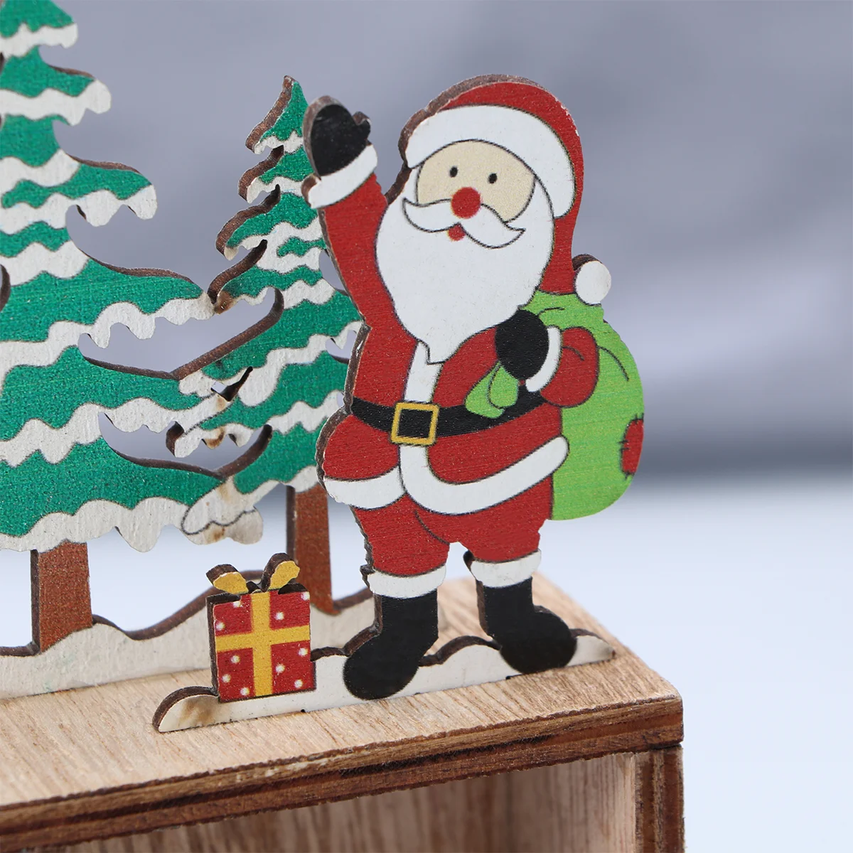 Рождественский деревянный календарь декор настольный многоразовый вечный