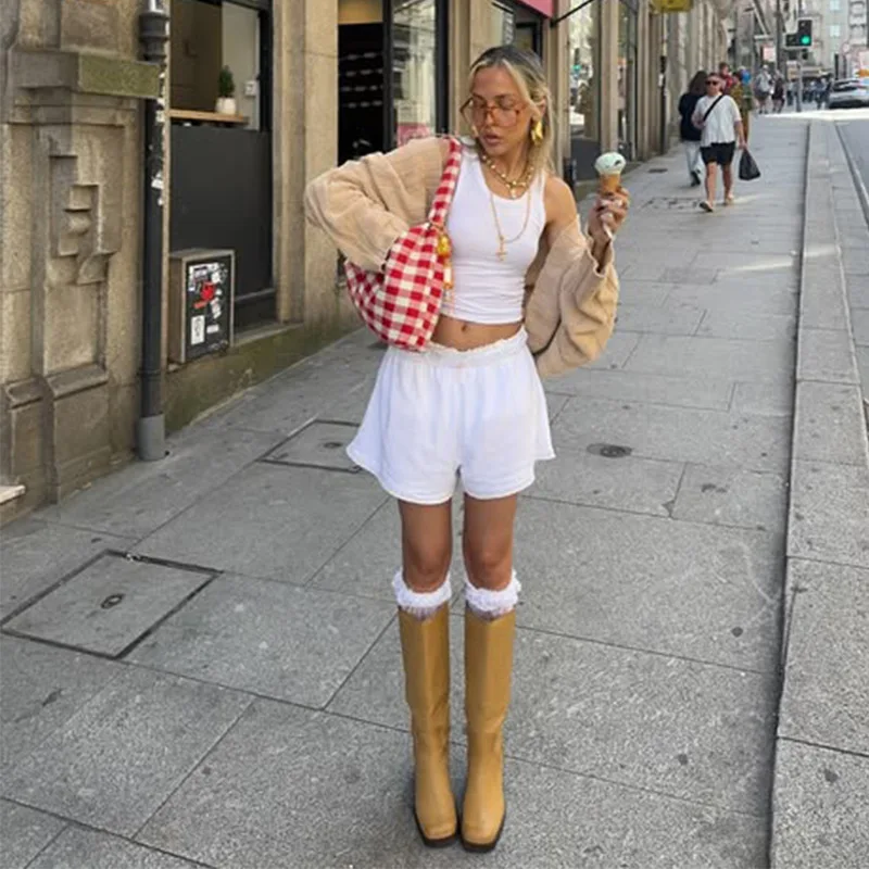 Сумочка красочная красная клетчатая большая вместительная дорожная сумка на