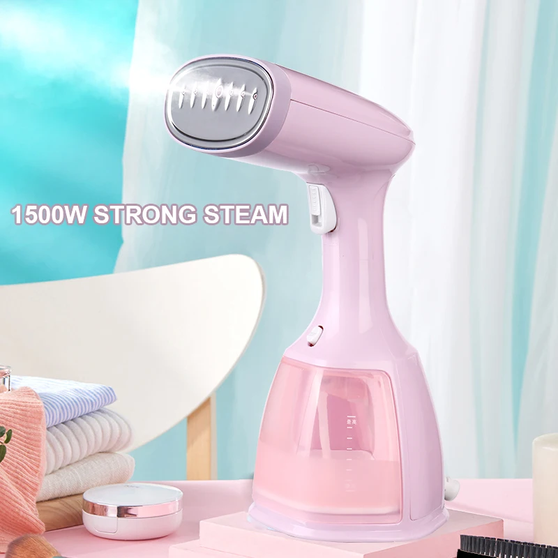 

1500W Handheld Fabric Garment Steamer Fabric Steam Iron 350ml Mini Portable Vertical 15 Seconds Fast-Heat For Clothes Ironing