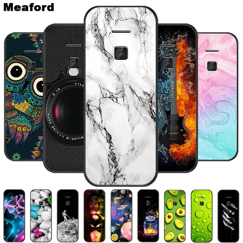 

For Nokia 110 4G Case 1.8" 2021 TA-1395 TA-1386 TA-1384 TA-1376 Marble Soft Silicone TPU Phone Cover for Nokia 8210 4G Back Case