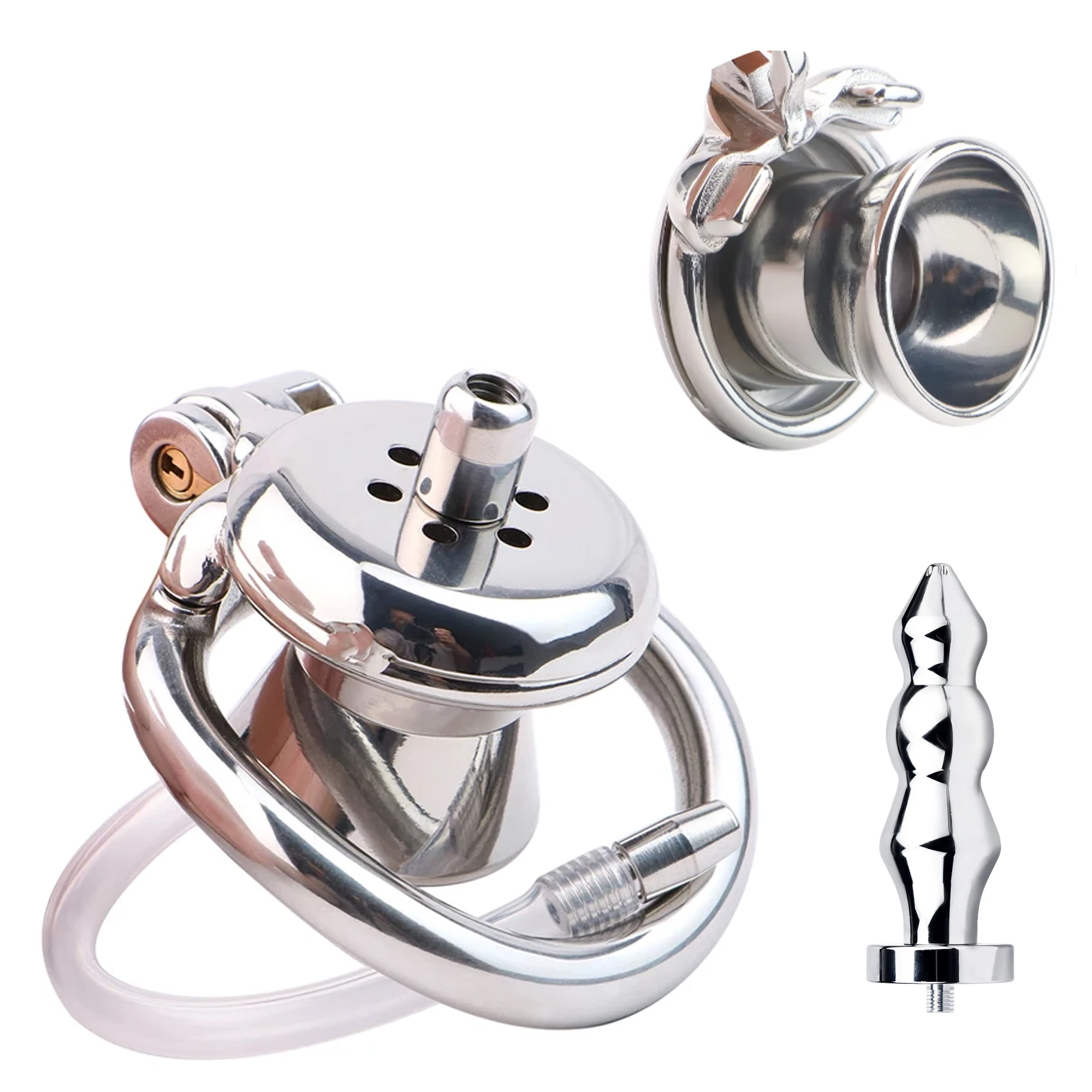 БДСМ Сисси Мужской Раб Супер Мини Клетка Цнотливости 정조대 Металлическое