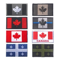 canada flag patches badge military embroidered patch hook for clothes patches for clothing diy usa stripes stickers parches