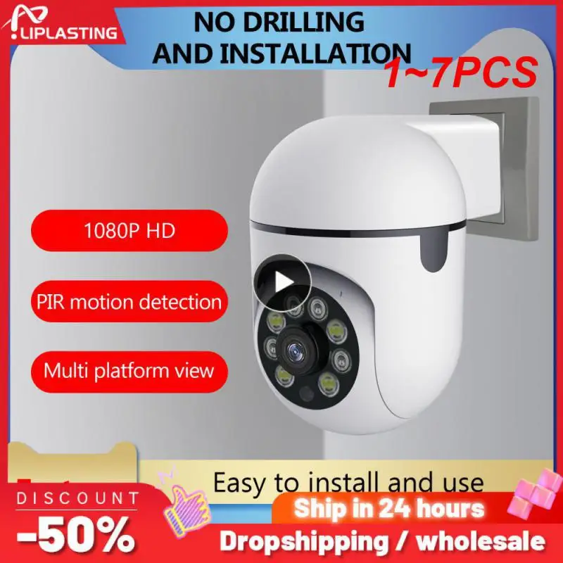 

1~7PCS 4MP PTZ IP Camera 5x Digital Zoom Night Vision 2K Outdoor Security Protection Human Detect CCTV Wifi Surveillance Camera