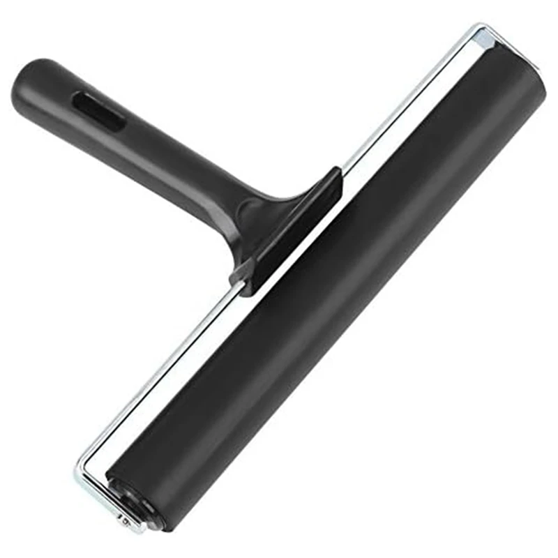 

8-Inch Rubber Roller, Brayer Roller Brush For DIY Art Craft Painting, Print, Printmaking, Ink And Stamping