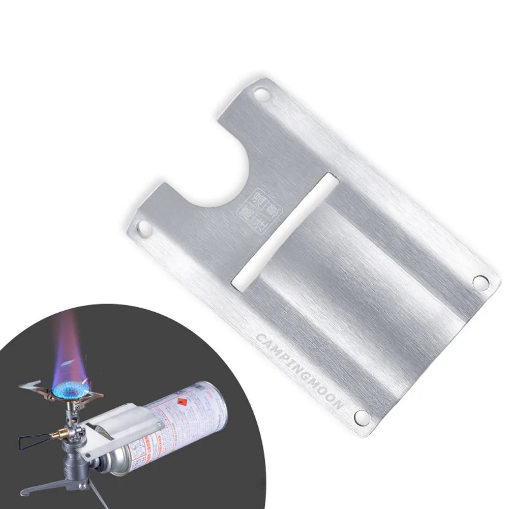 

Camping Gas Stove Wind Shield Outdoor Camping Picnic Cook Burner Windproof Screen Heat Shield Rocket Mount Heat Shield