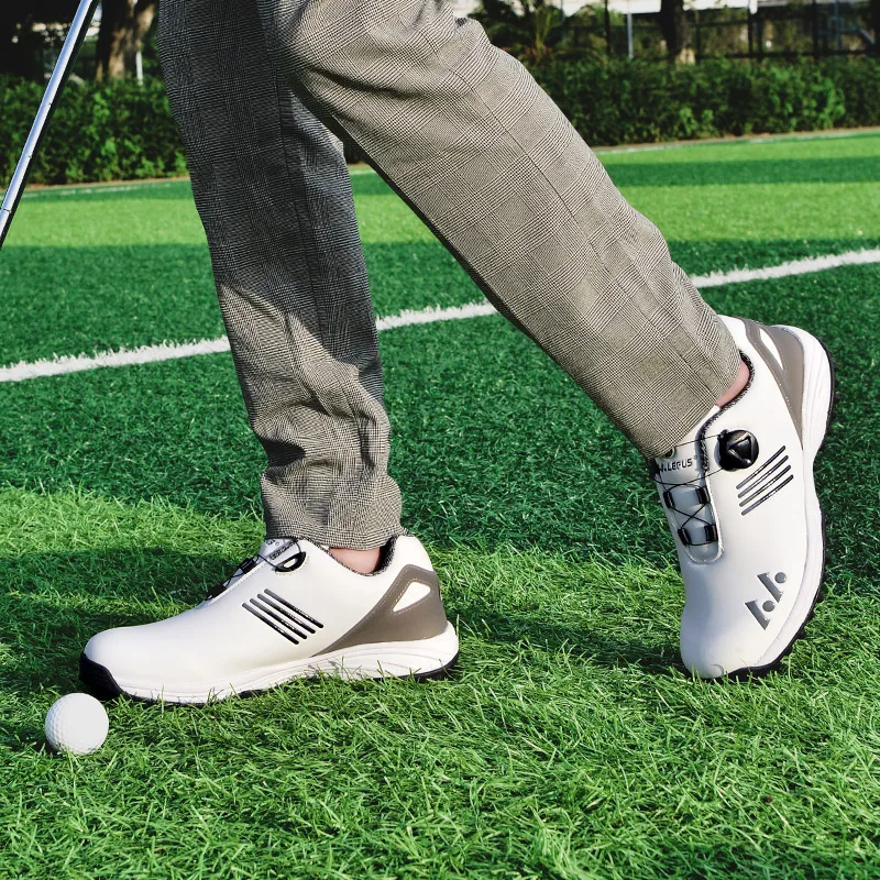 New Golf Sneakers Men's Golf Sneakers Junior Golf Sneakers Men's Spin-On Golf Sneakers Grassland Non-Slip Comfortable Golf Shoes