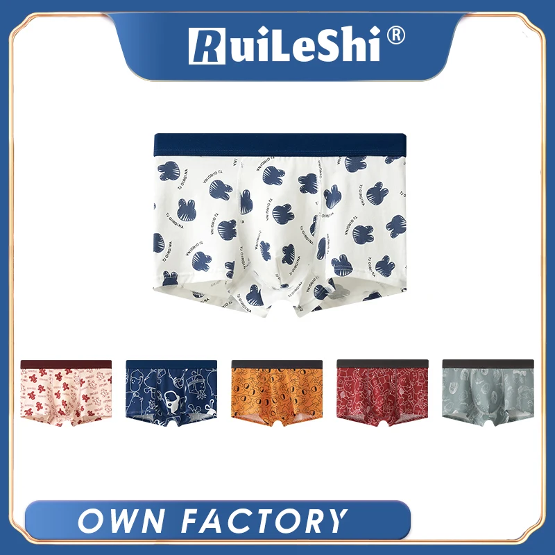 

10PCS/LOTS Cotton Men's Underwear Boxers Breathable Man Boxer Solid Underpants Comfortable Brand Shorts Man Lingerie Short