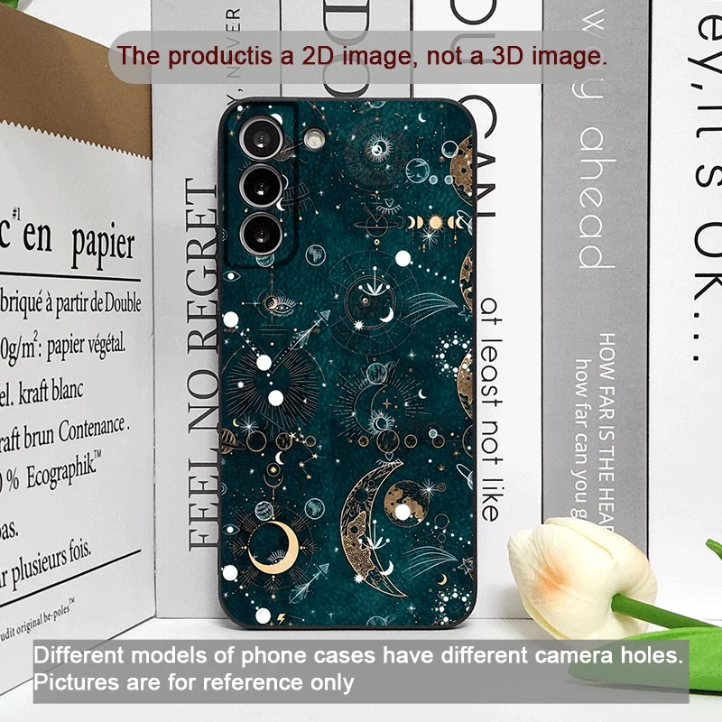 Фото Чехол для телефона с мистическим узором «Звездное небо и Луна» для OPPO Realme 14 Pro Plus 13 12 Lite 11 10 9 Pro+ X7 PRO Ultra 5G, мягкие чехлы №2