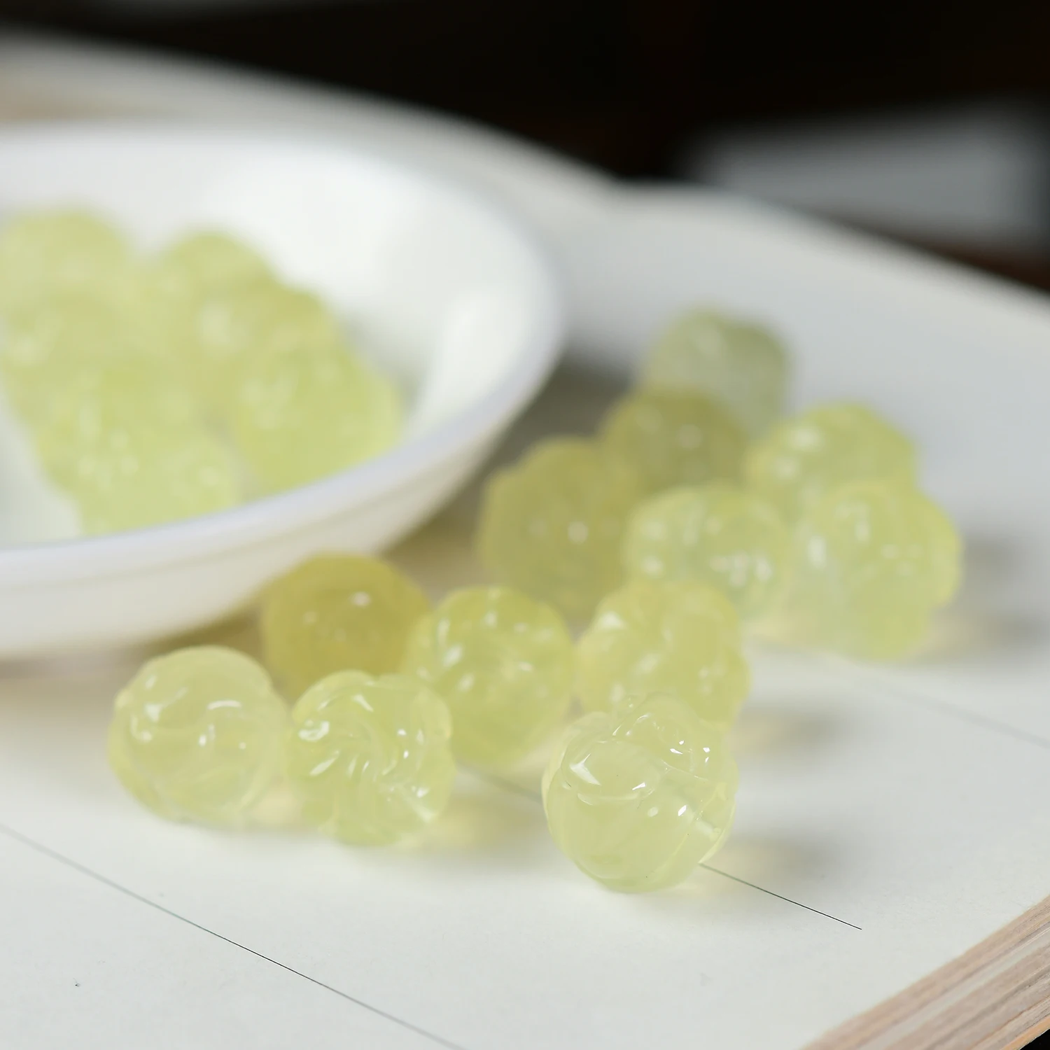 Натуральные бусины в форме лисы с цитрином девятихвостые виде ожерелье колье