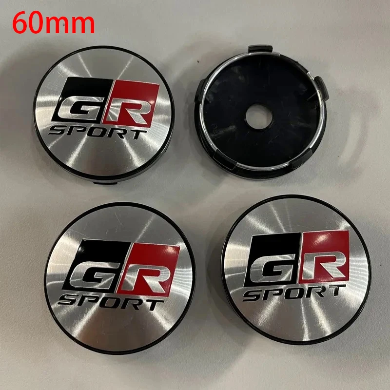 

4 шт., 60 мм/62 мм, центральная крышка ступицы колеса автомобиля, крышка обода для Toyota GR Sport Yaris Corolla C-HR RAV4 Camry Prado Prius, автоаксессуары