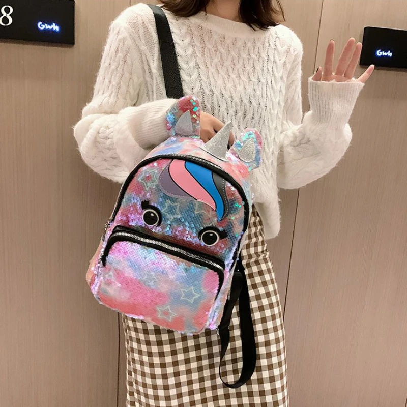 Милые рюкзаки с единорогом для девочек и женщин