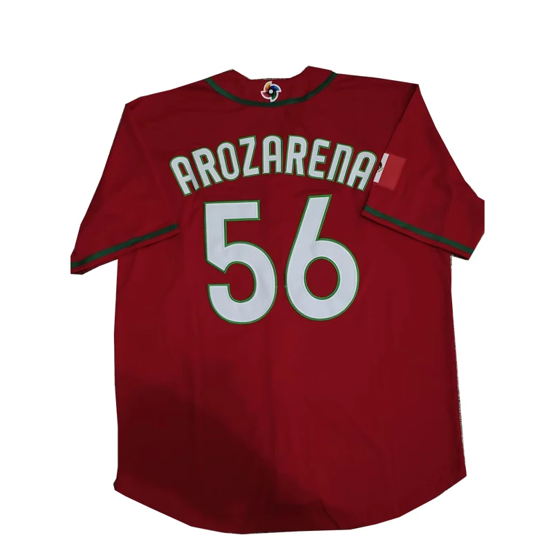 Baseball Jersey Mexico 7 URIAS 56 AROZARENA Jerseys blank Sewing Embroidery Sports Outdoor Red White 2023 World WBC