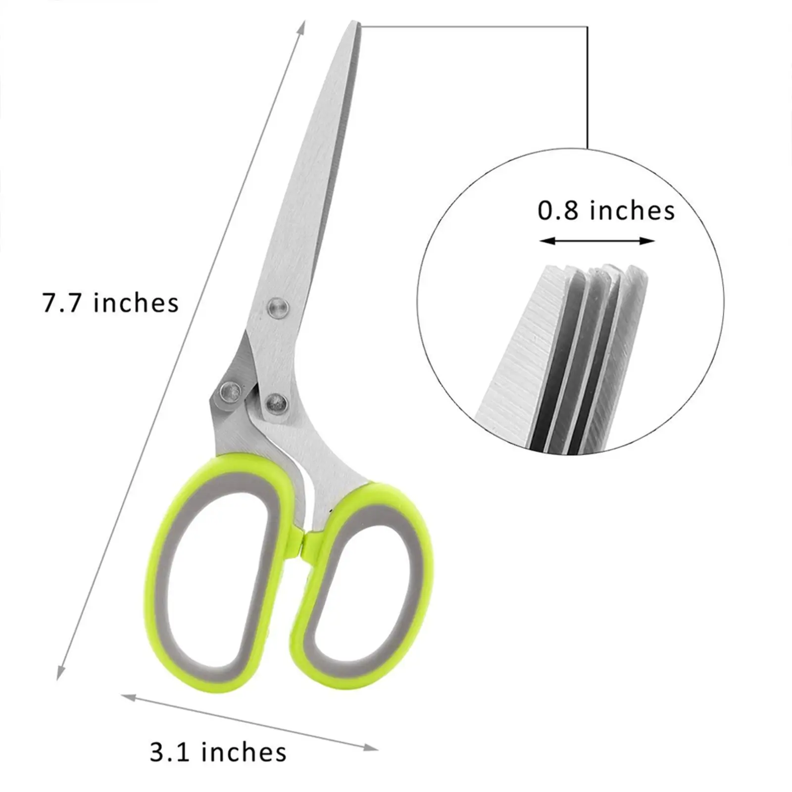 Кухонные ножницы-шалоты 5-слойный нож для нарезки овощей лука травы столовые