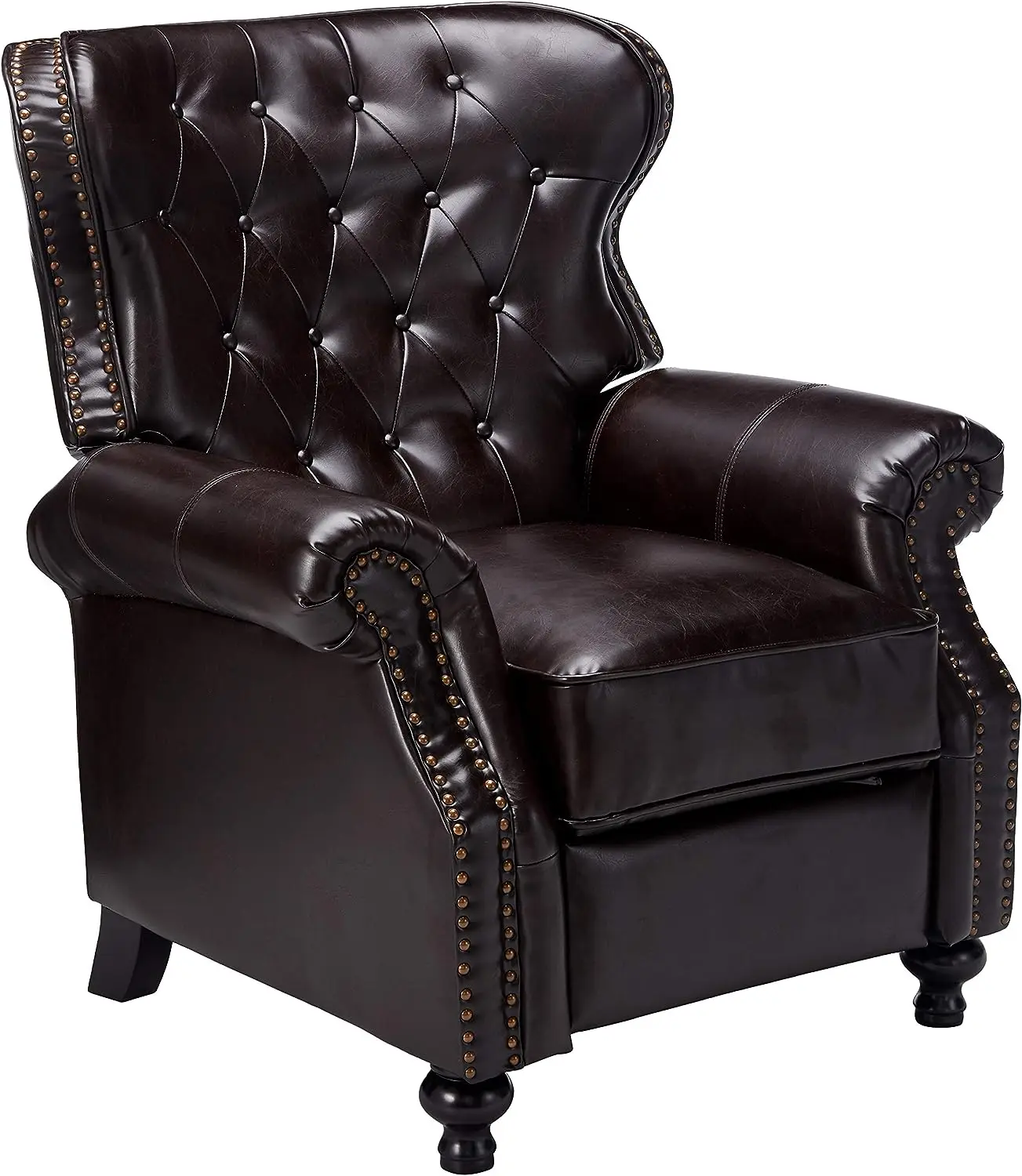 

Reconstituted Bycast Leather Recliner, Brown