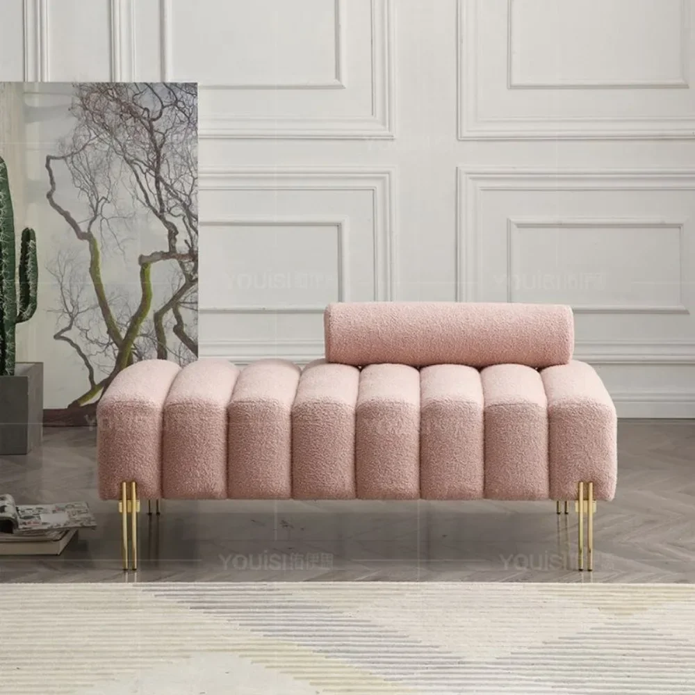 Cream wind bedroom bedside stool Internet celebrity piano keys strip clothing store small sofa creative