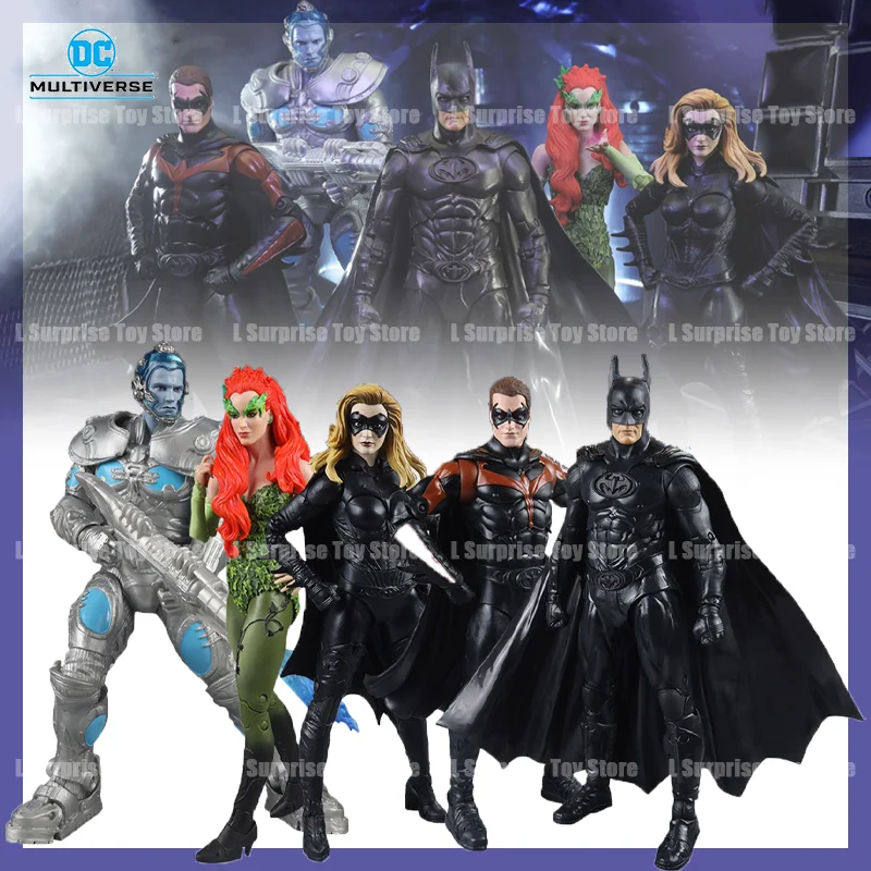 

McFarlane Toys DC Multiverse Batman Robin Mr.Freeze Poison Ivy Batgirl Anime Action Figures Figurine Collect To Build Gifts Toy