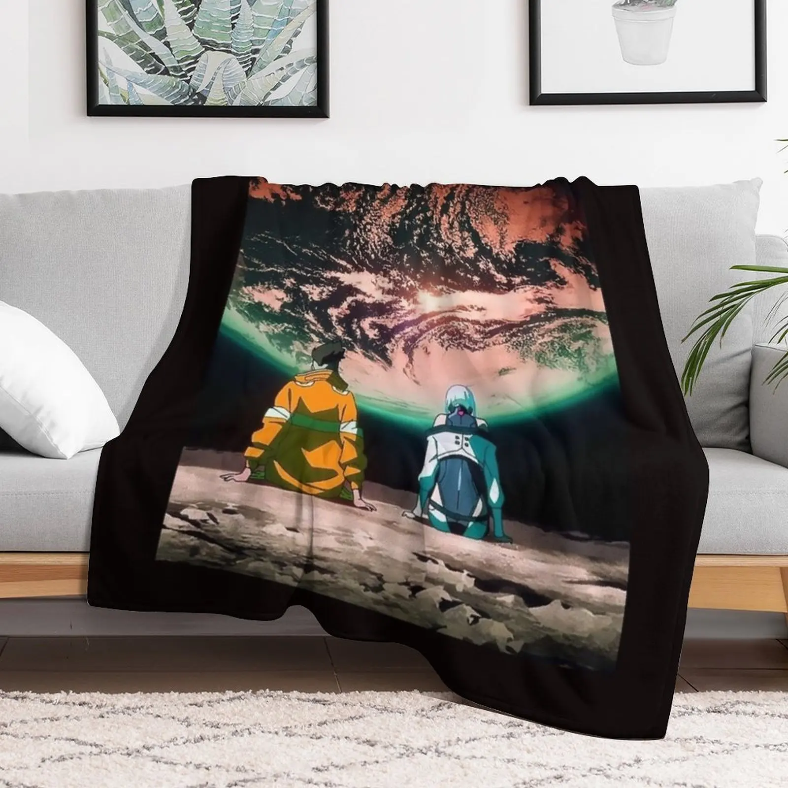 Киберпанк Edgerunners Дэвид и Люси полнолуние пледы мягкие кровати гигантские