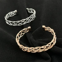 fashion irregular openwork bracelets classic personality chain charm stainless steel bracelet for women men christmas present
